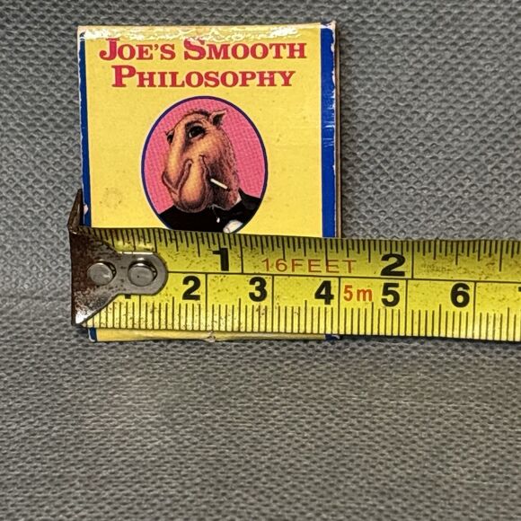 1991 Joe Camel Matchbook Smooth Philosophy RJ RENYNODS Tobacco CAMEL Cigarettes - Picture 8 of 11